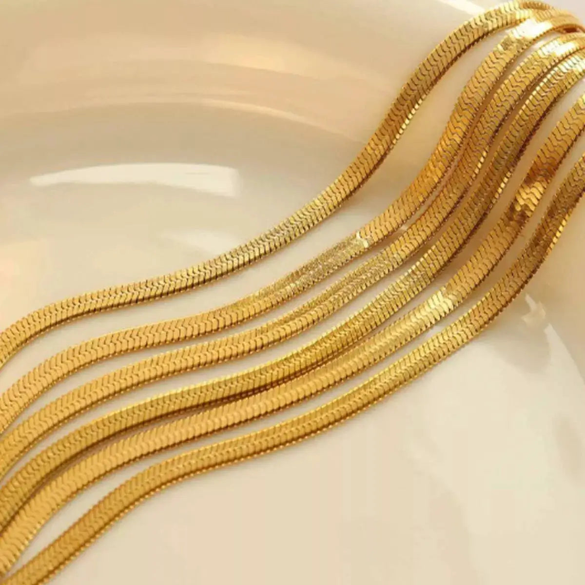 18K Gold-Plated Titanium Steel Necklace by Trendsi