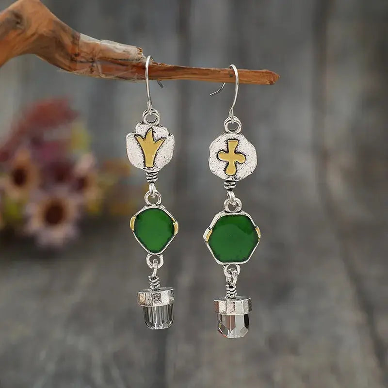Alloy Asymmetric Earrings by Trendsi