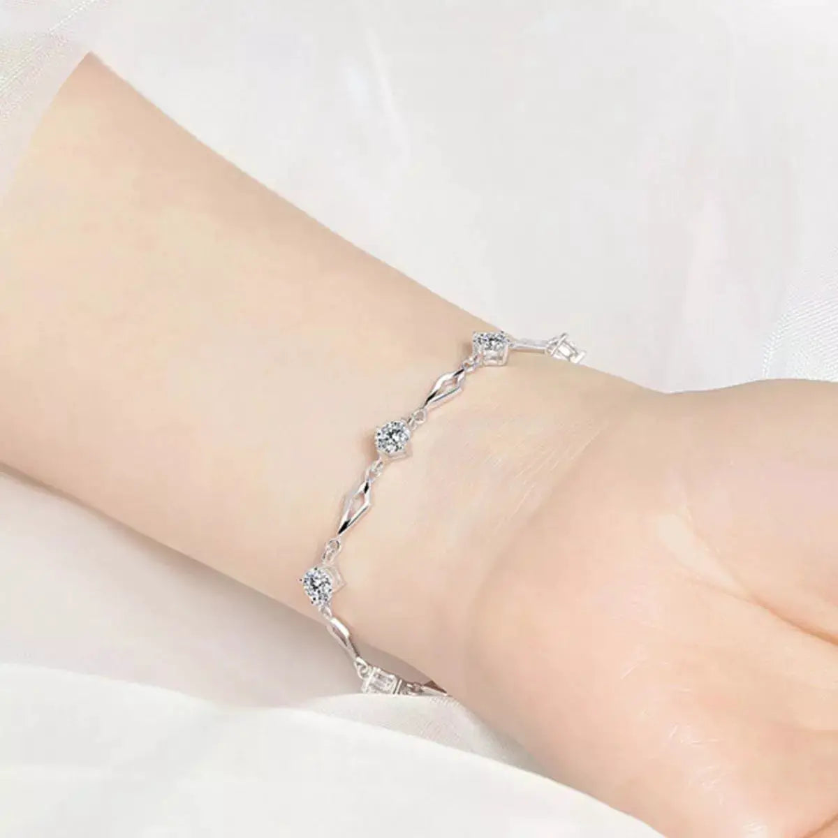 925 Sterling Silver Bracelet by Trendsi