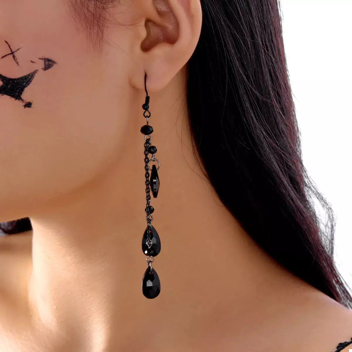 Halloween Teardrop Chain Dangle Earrings by Trendsi