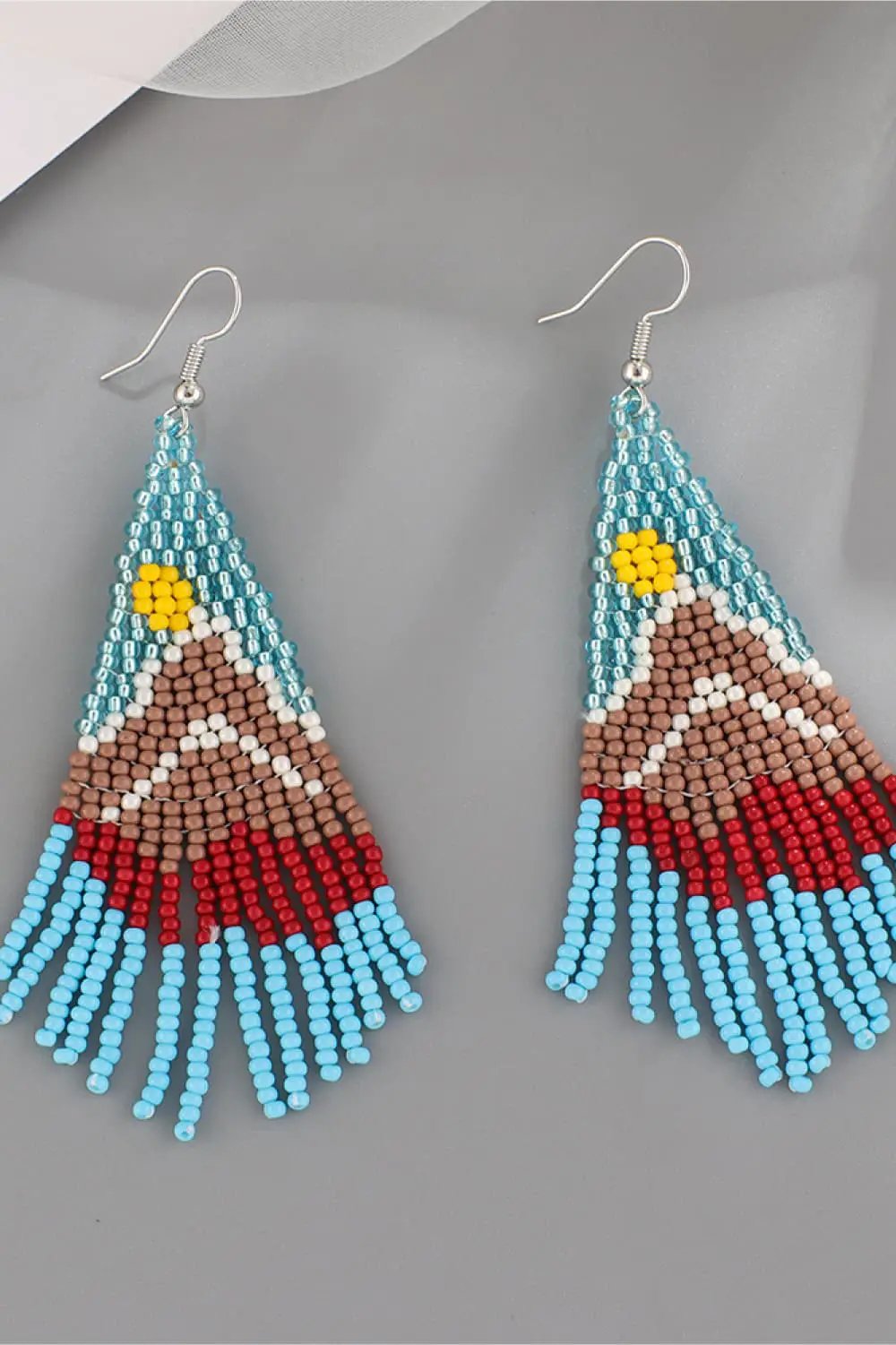 Beaded Dangle Earrings by Trendsi