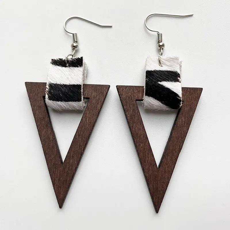 Geometric Drop Earrings by Trendsi