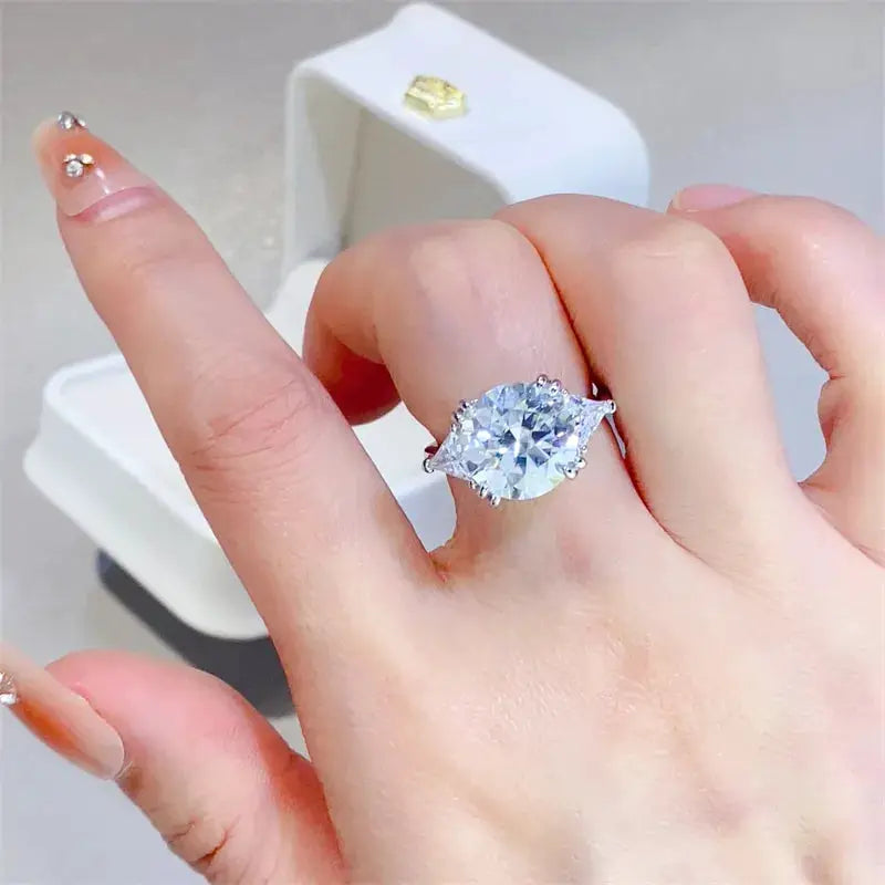 5 Carat Moissanite 925 Sterling Silver Ring by Trendsi