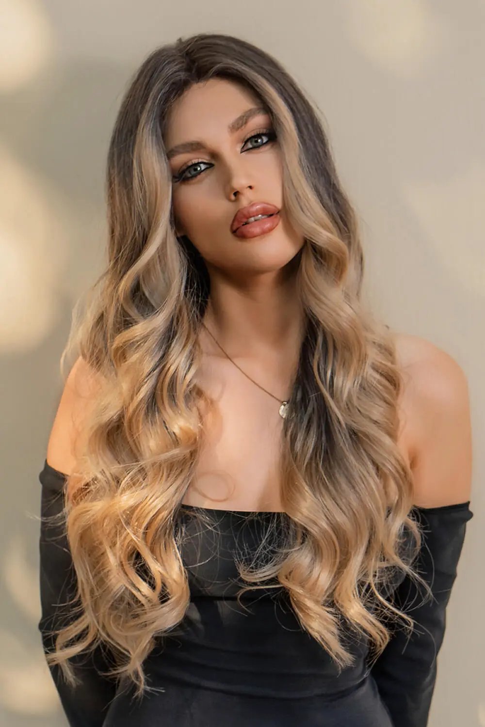 13*2" Lace Front Wigs Synthetic Long Wave 26" 150% Density by Trendsi