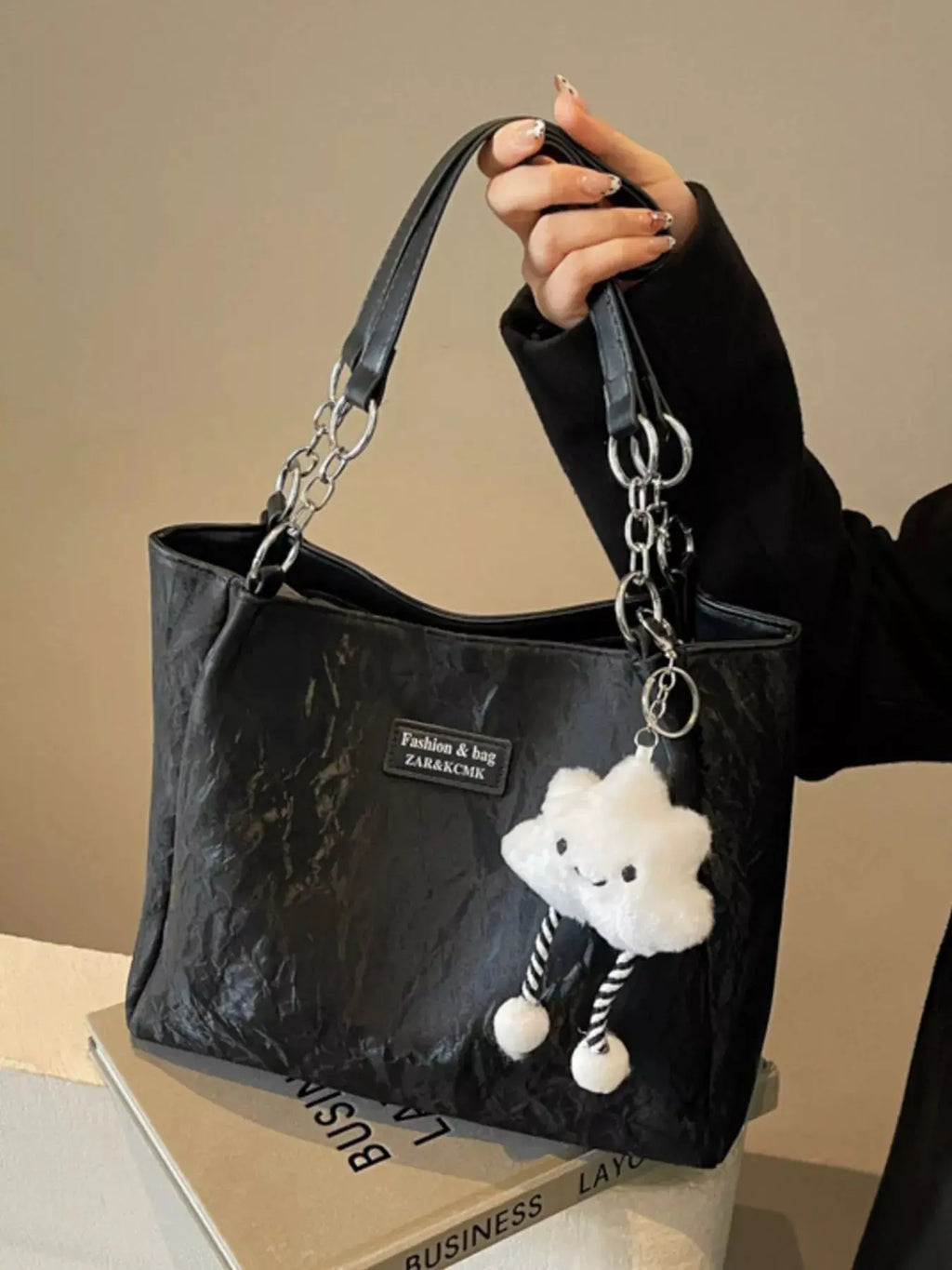 PU Leather Shoulder Bag by Trendsi