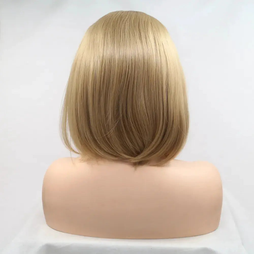13*3" Lace Front Wigs Synthetic Mid-length Straight 12" 130% Density by Trendsi