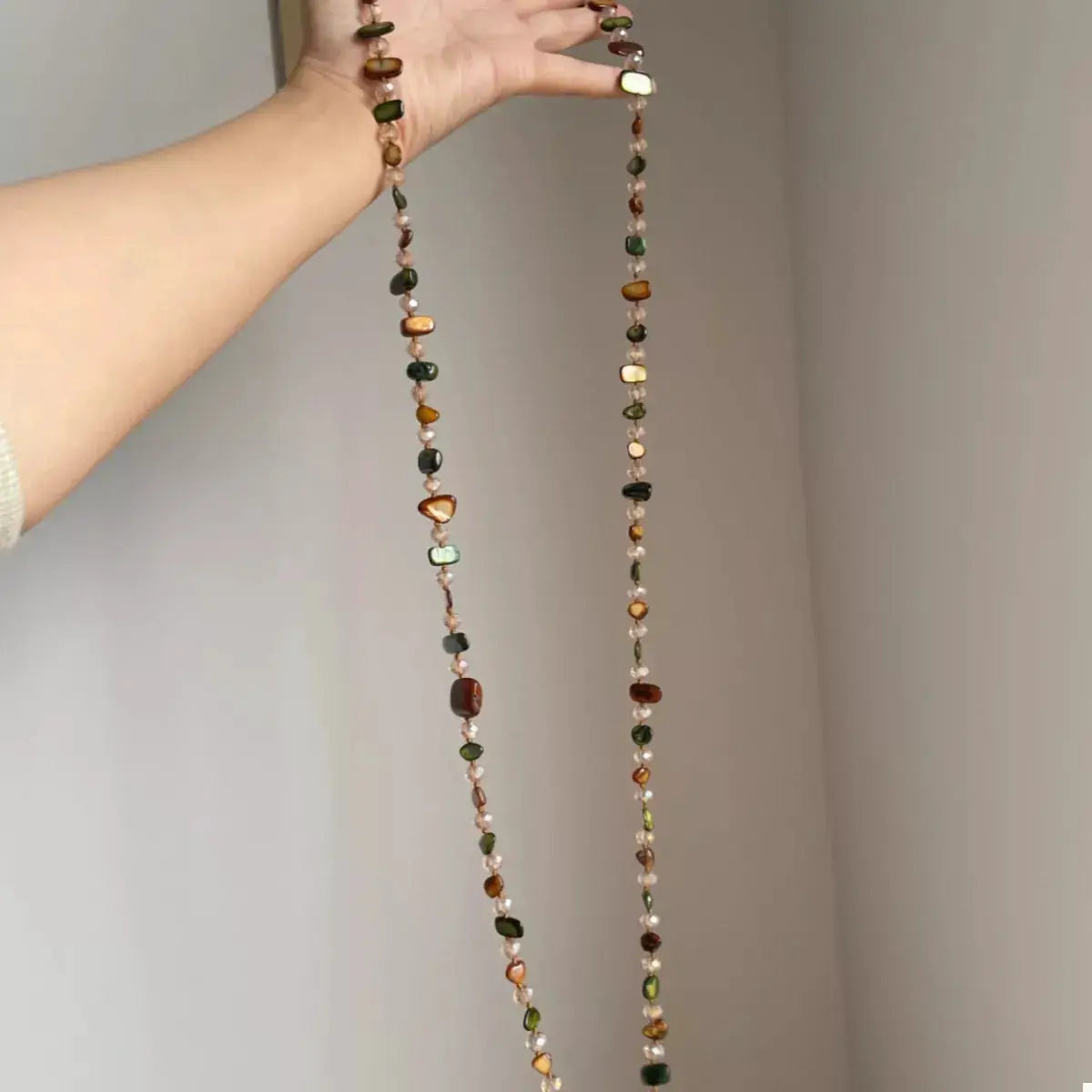 Multi-Color Beaded Necklace by Trendsi