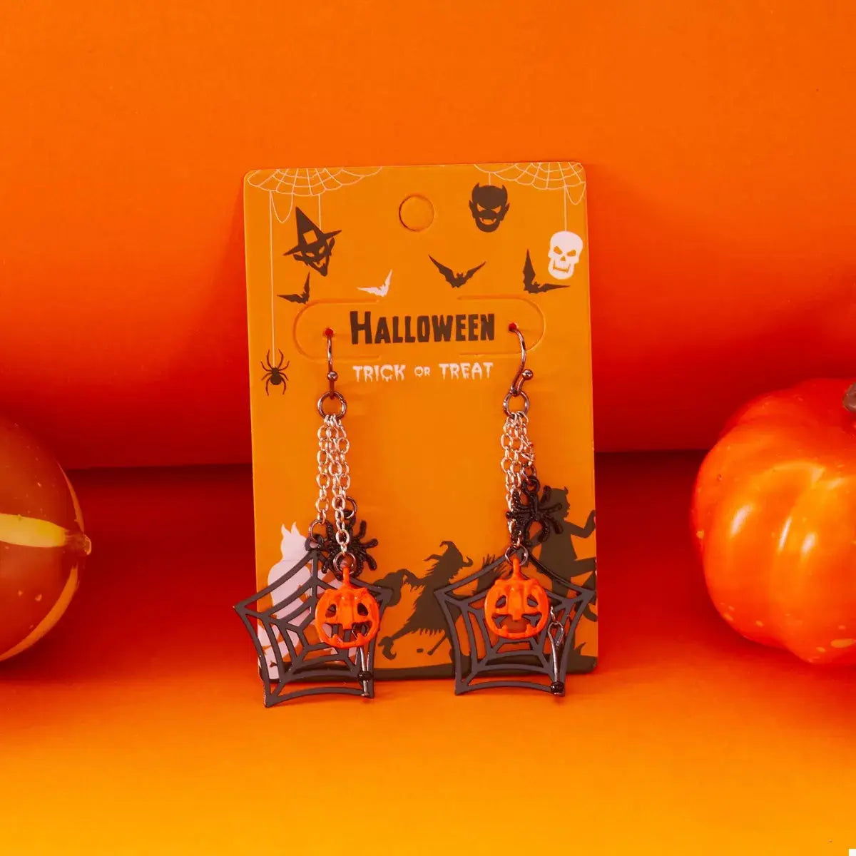 Halloween Spider Web Earrings by Trendsi