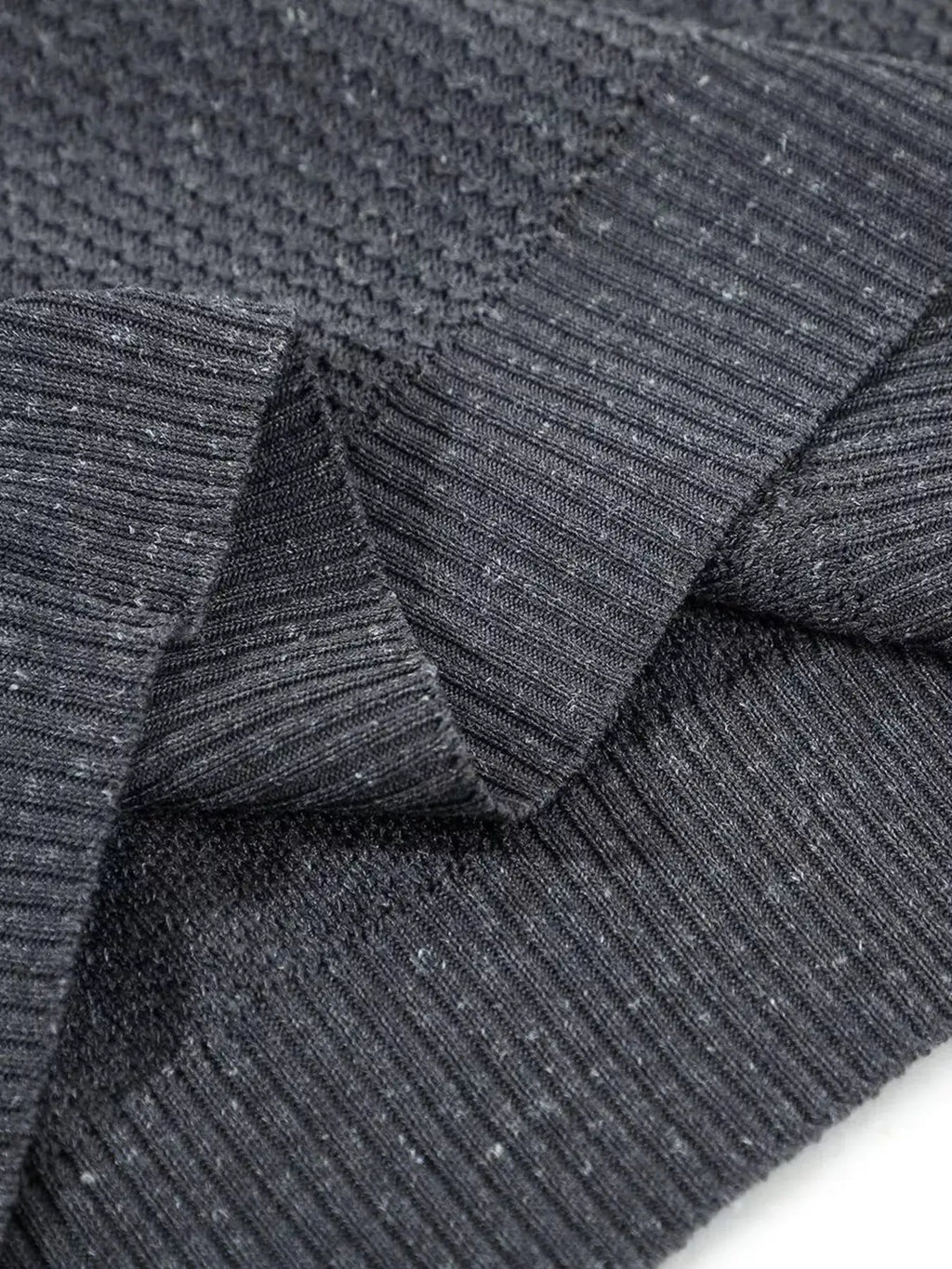 Men's Textured Knit Short Sleeve Top by Trendsi