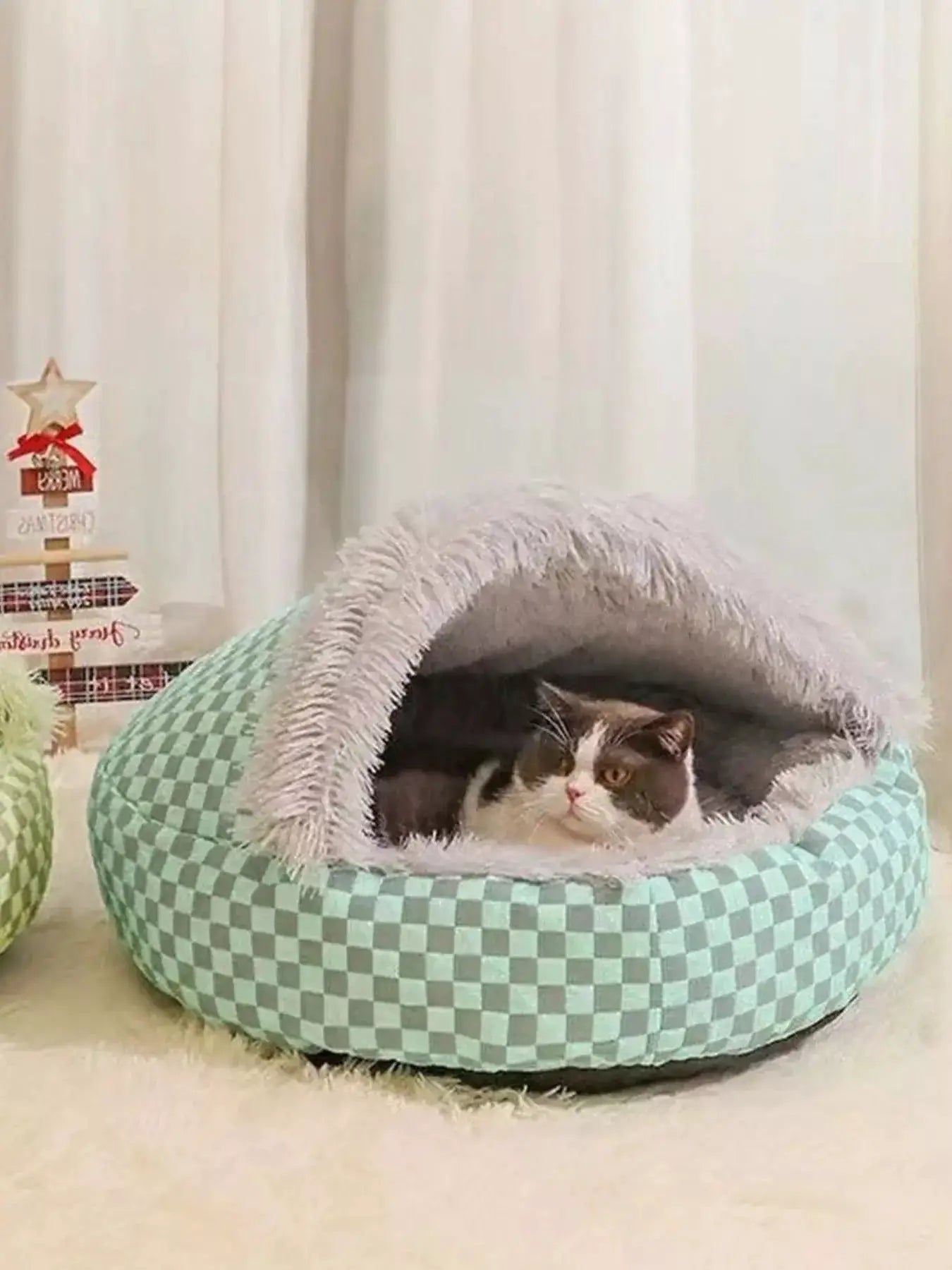Cozy Cave Pet Nest with Plush Interior by Trendsi
