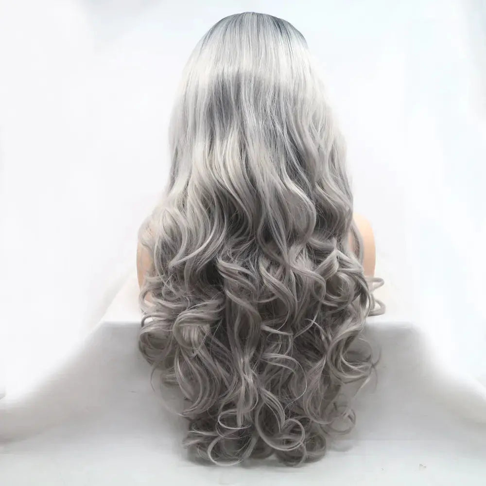 13*3" Lace Front Wigs Synthetic Long Wavy 24" 130% Density by Trendsi