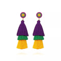 Layered Tassel Drop Earrings by Trendsi