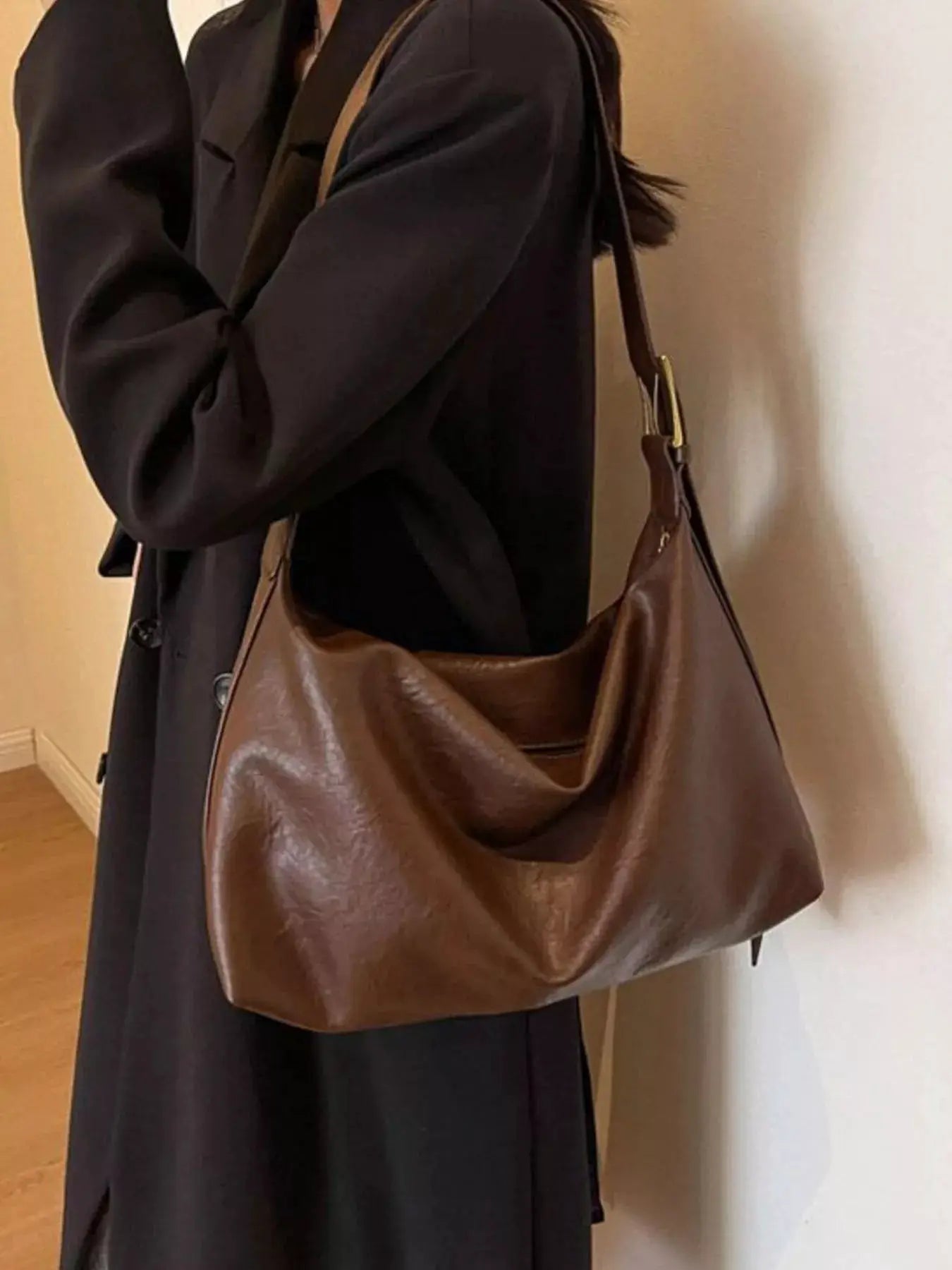 Adjustable Strap Shoulder Bag by Trendsi