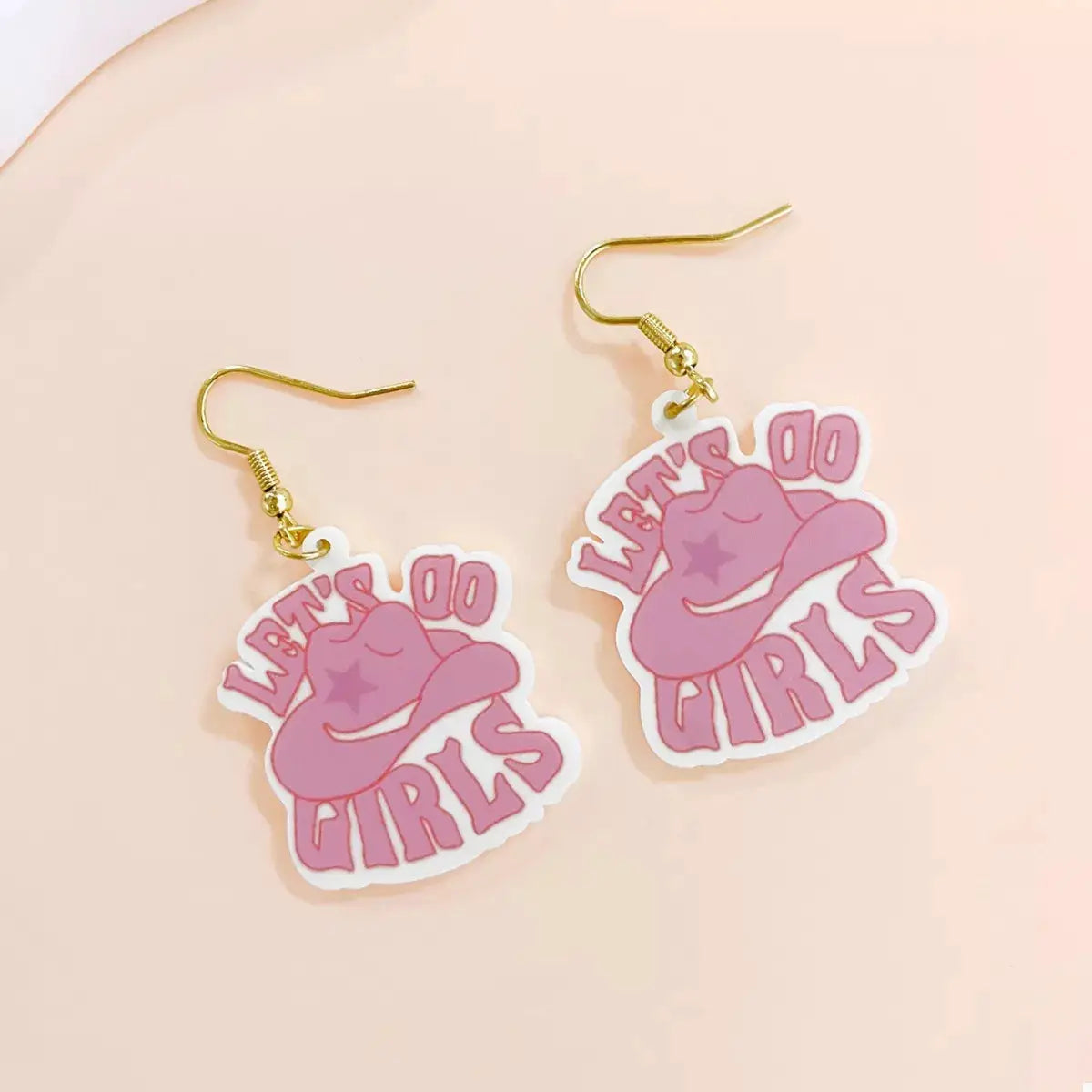 Cowgirl Hat Dangle Earrings by Trendsi