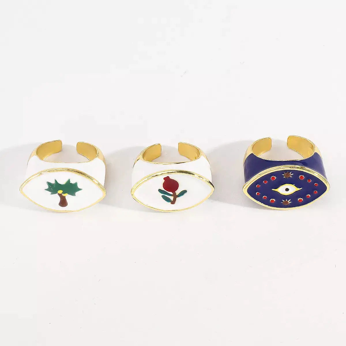 18K Gold-Plated Open Ring by Trendsi