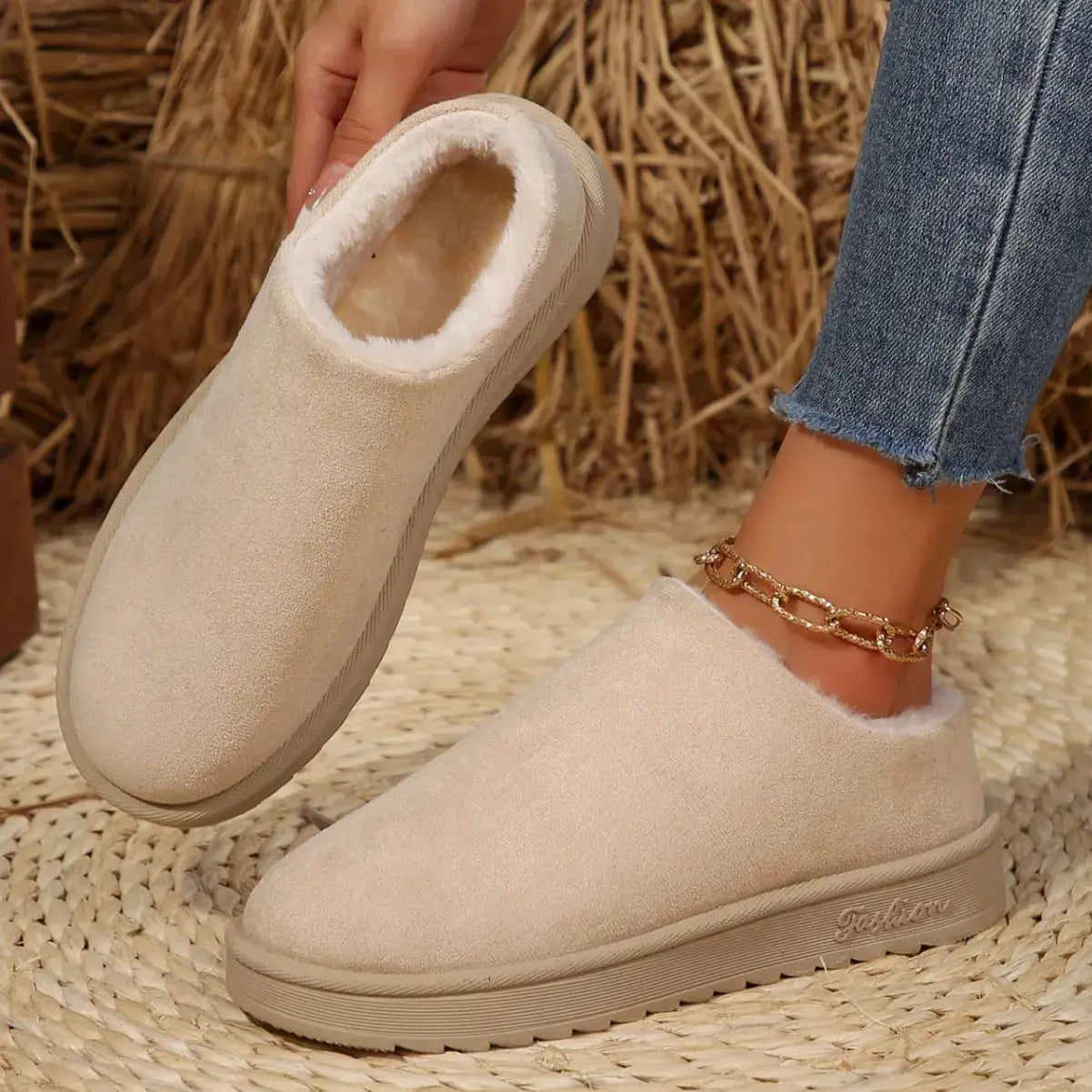 Round Toe Platform Boots by Trendsi