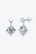 Adored 4 Carat Moissanite Drop Earrings by Trendsi