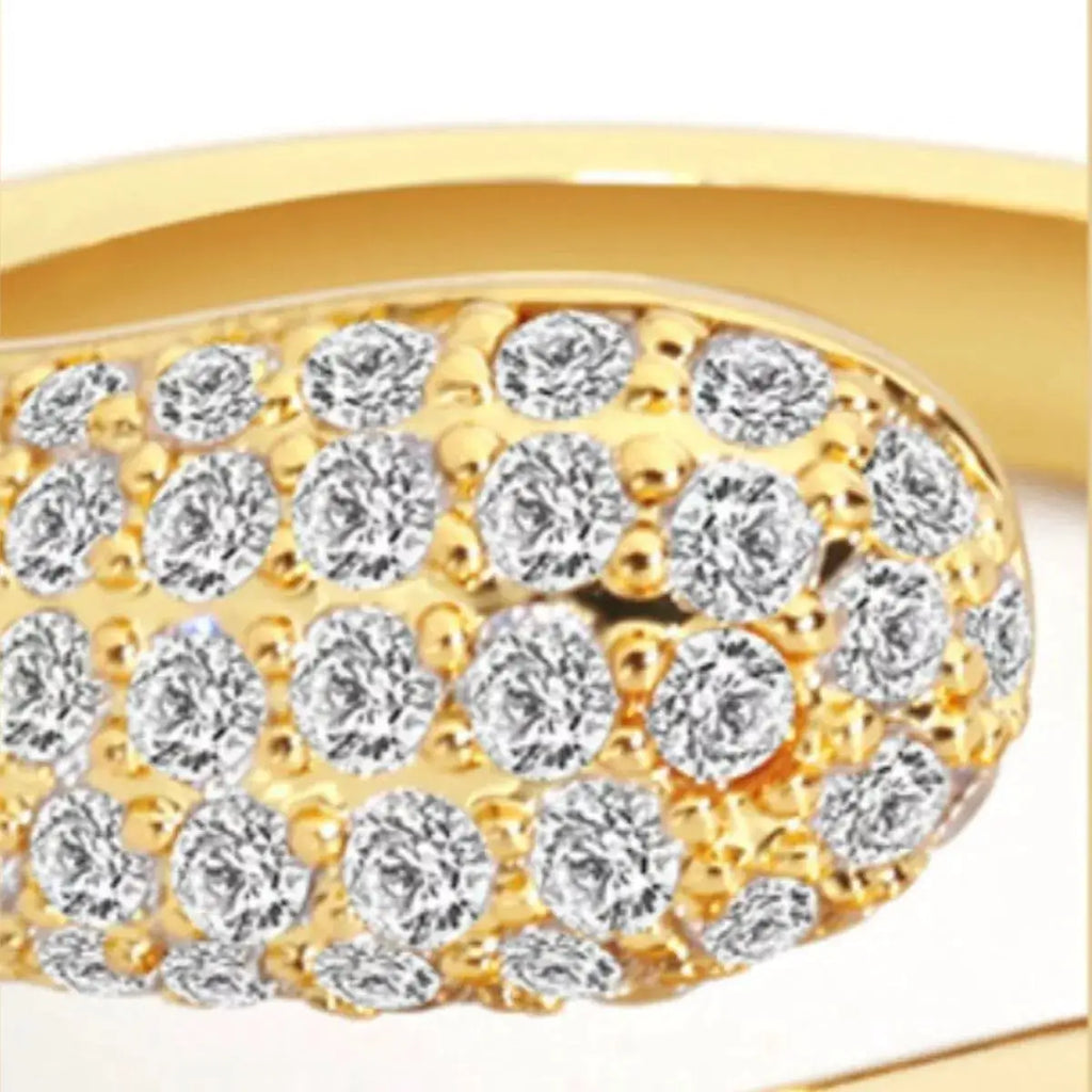 18K Gold-Plated Open Ring by Trendsi