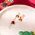 18K Gold-Plated Christmas Bell Earrings by Trendsi