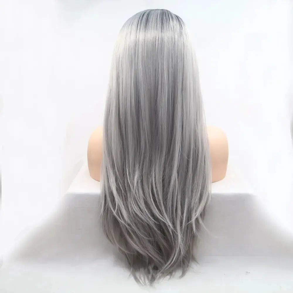 13*3" Lace Front Wigs Synthetic Long Straight 24" 130% Density by Trendsi