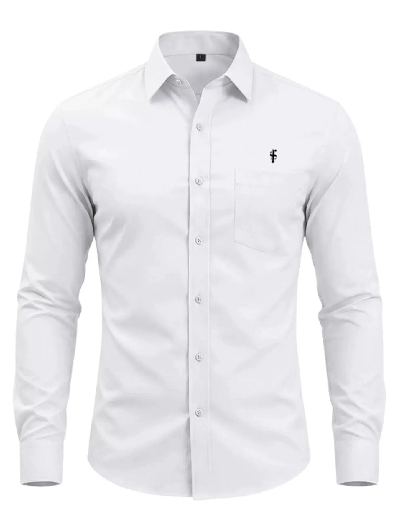 Men's Full Size Slim Fit Button Up Shirt Plus Size by Trendsi