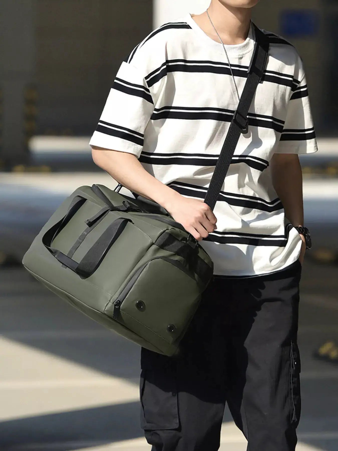 Oxford Cloth Travel Bag by Trendsi