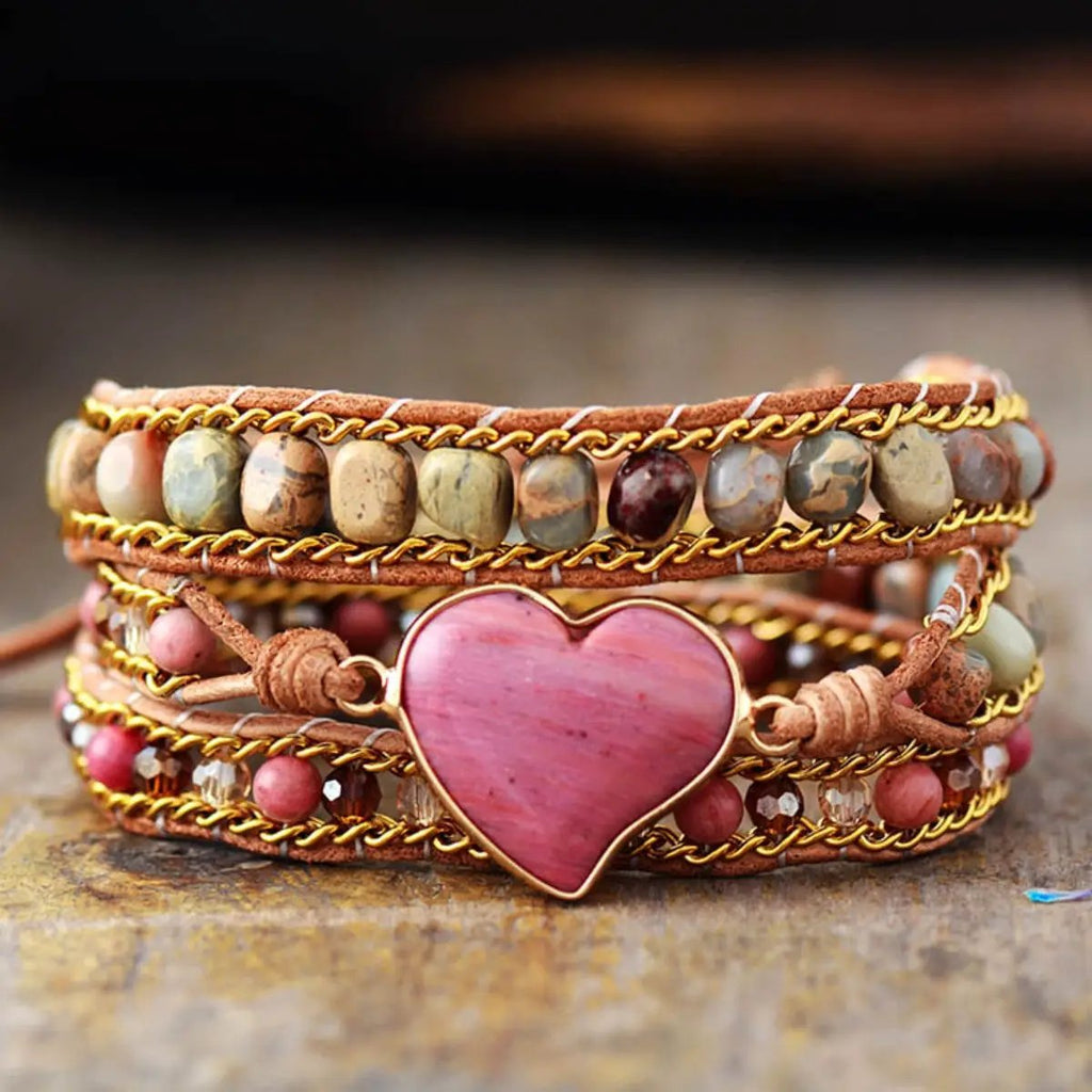 Crystal Bead Bracelet by Trendsi