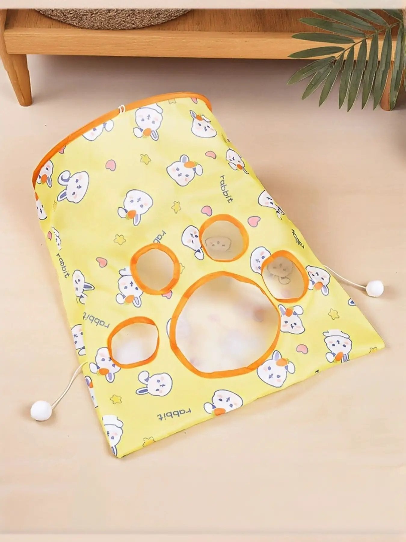 Collapsible Printed Cat Tunnel Toy by Trendsi