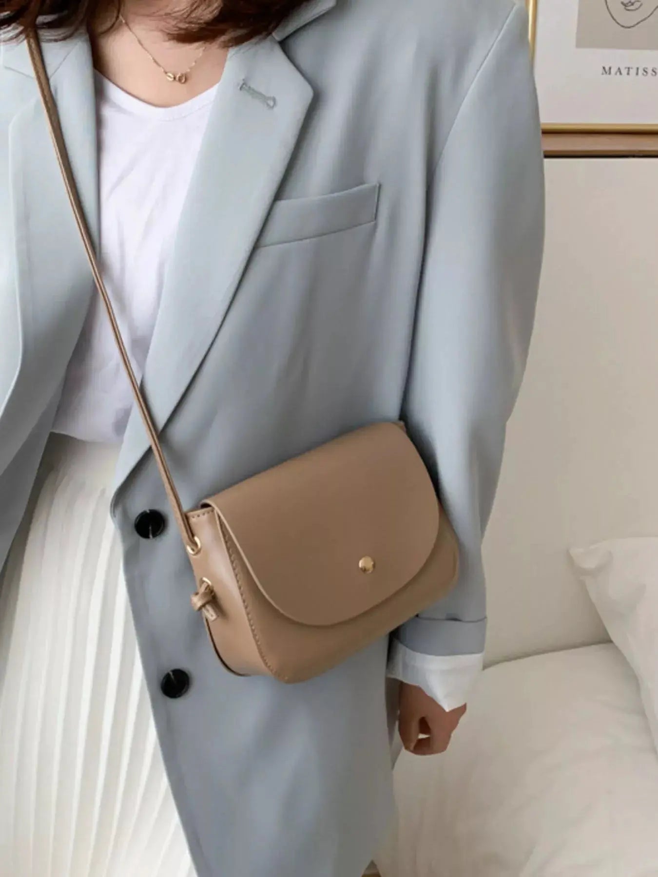 PU Leather Crossbody Bag by Trendsi
