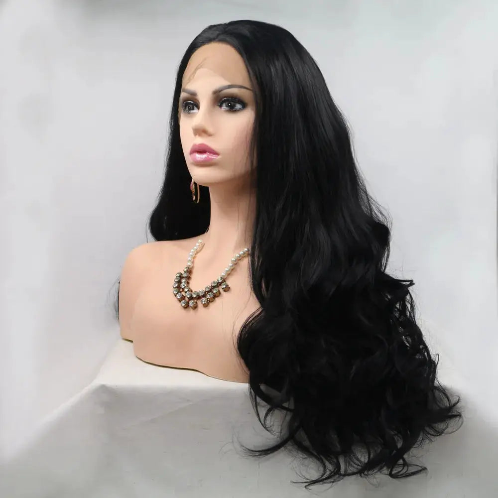 13*3" Lace Front Wigs Synthetic Long Wavy 24" 130% Density by Trendsi