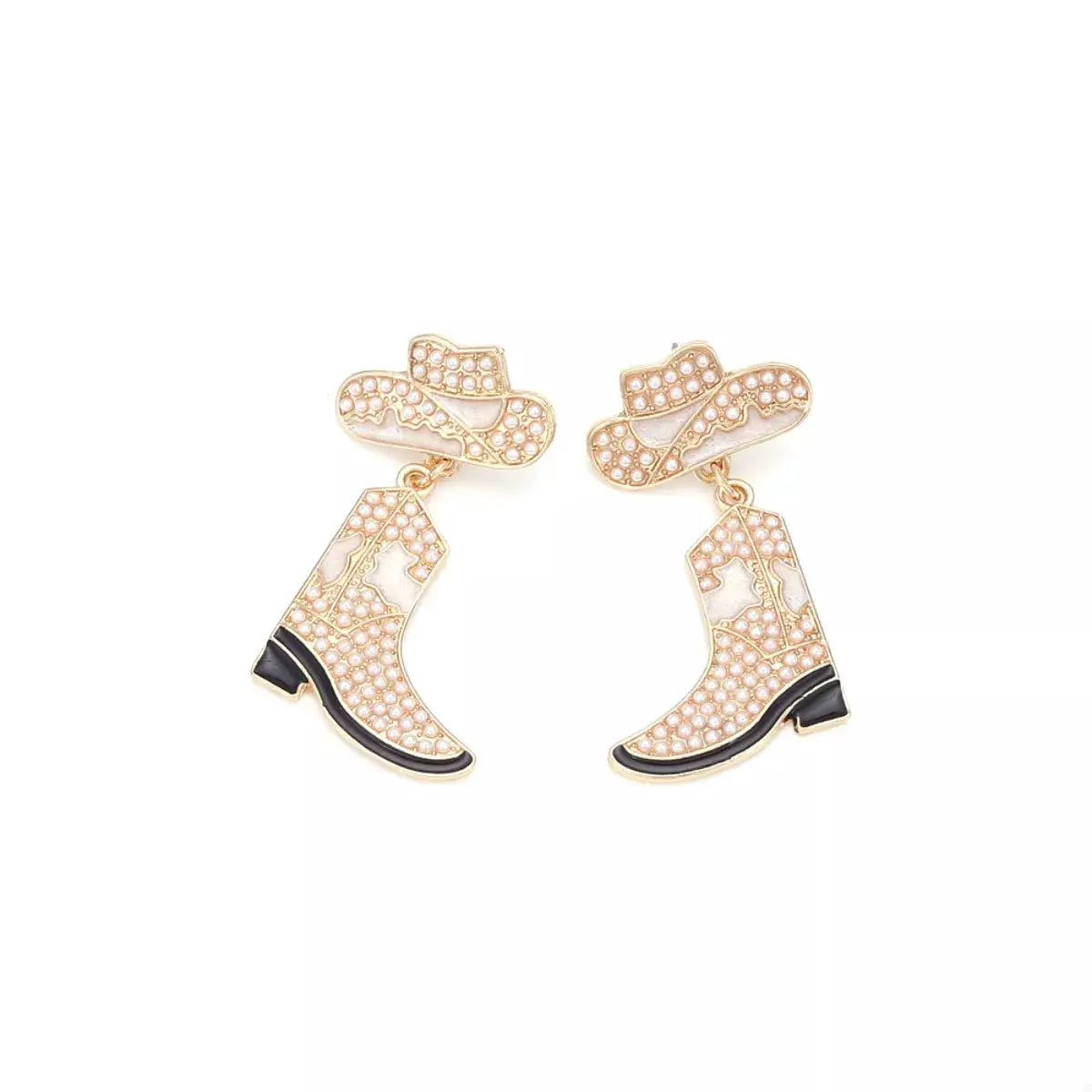 Cowboy Hat and Boot Dangle Earrings by Trendsi