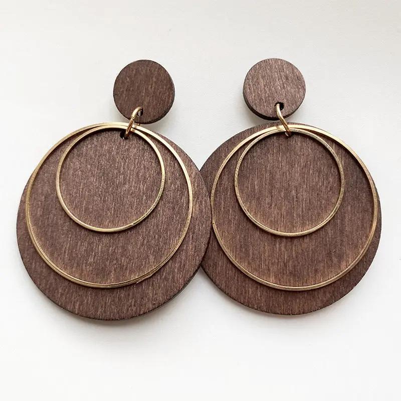 Geometric Drop Earrings by Trendsi