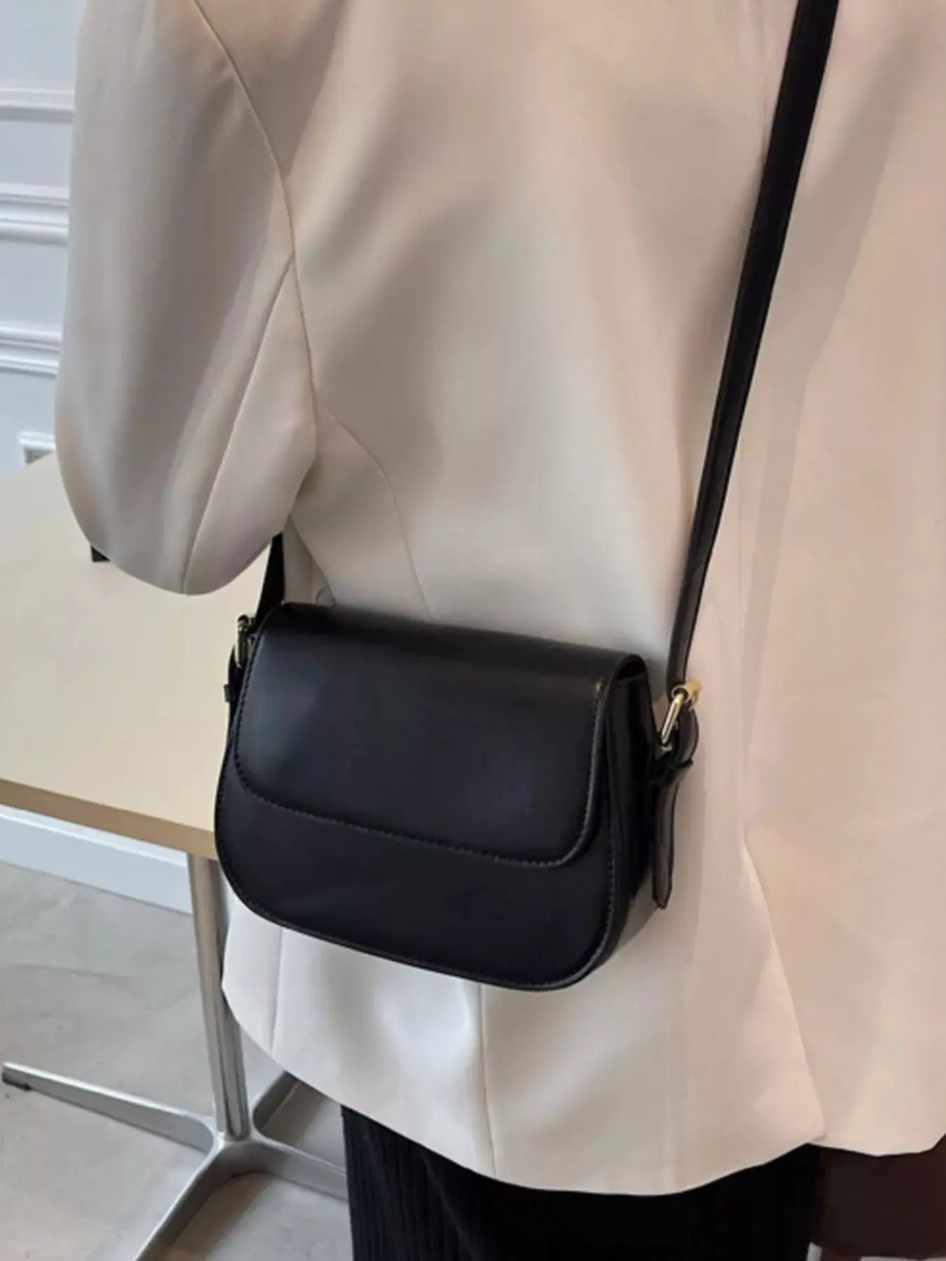 PU Leather Shoulder Bag by Trendsi
