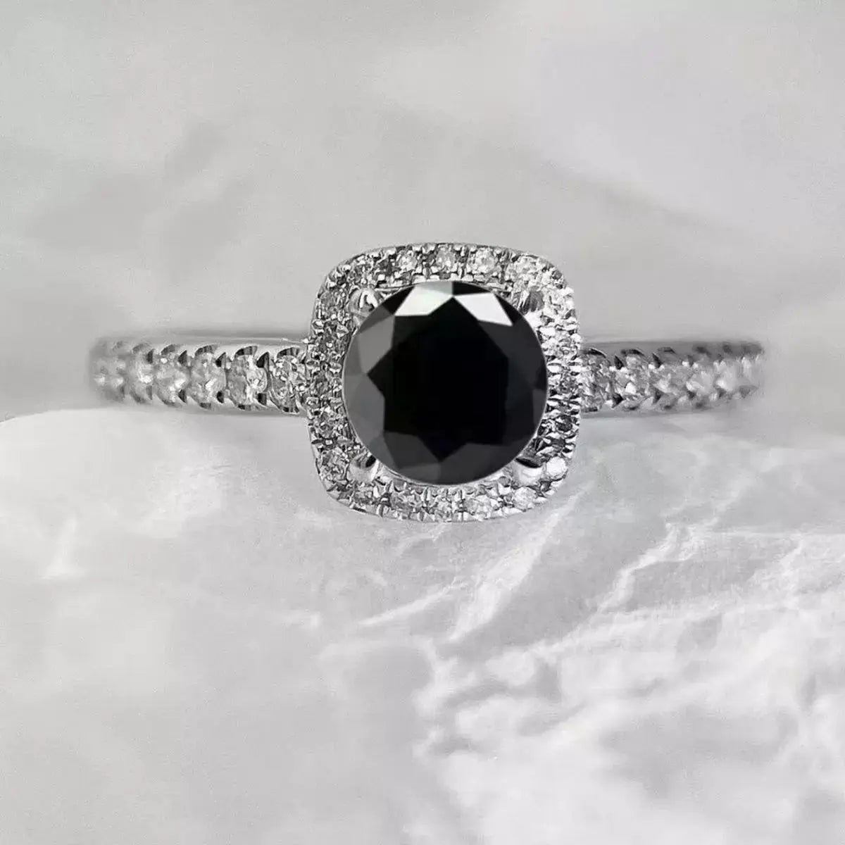 1 Carat Moissanite 925 Sterling Silver Ring by Trendsi