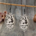 Witch Wooden Dangle Earrings by Trendsi