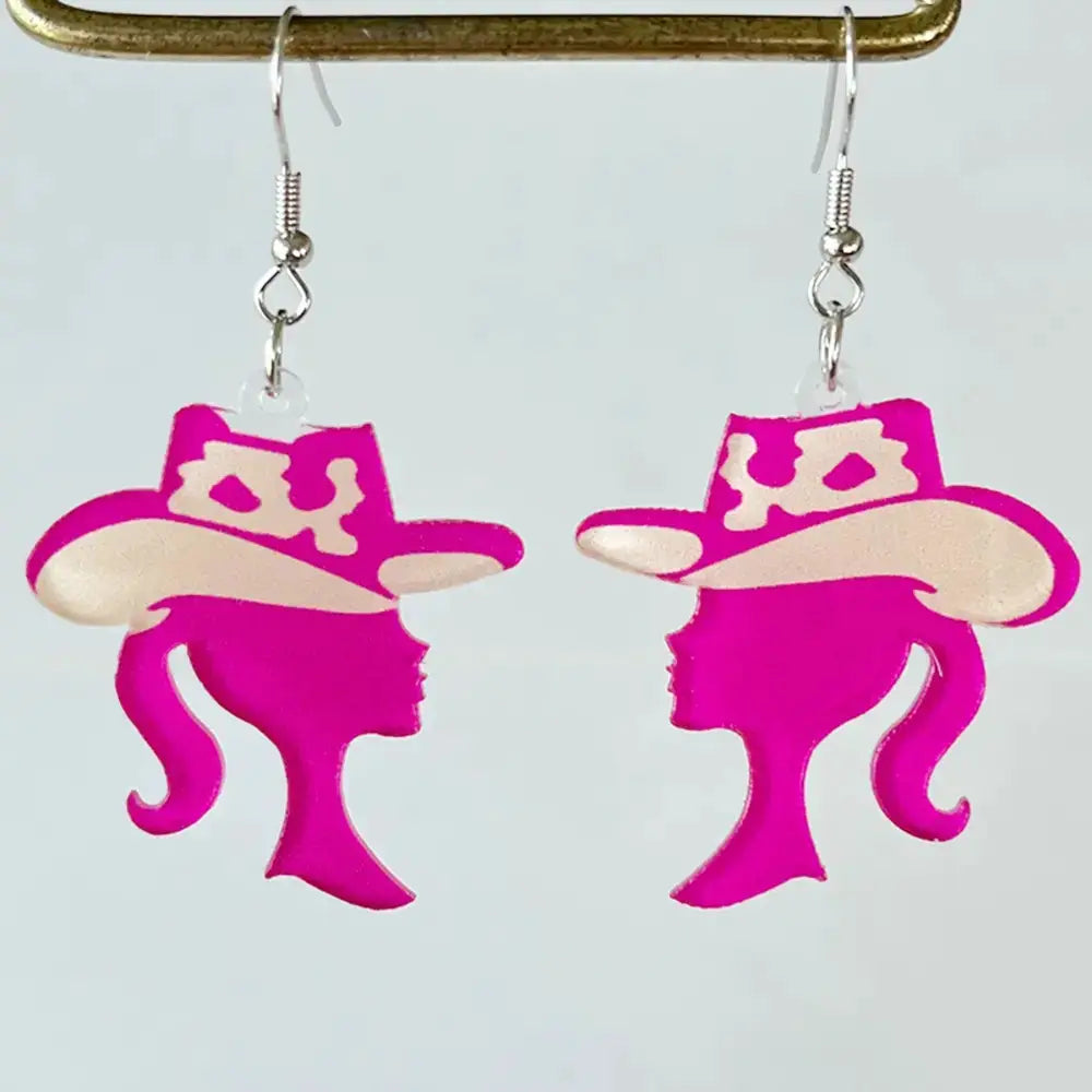 Geometric Shape Acrylic Dangle Earrings by Trendsi