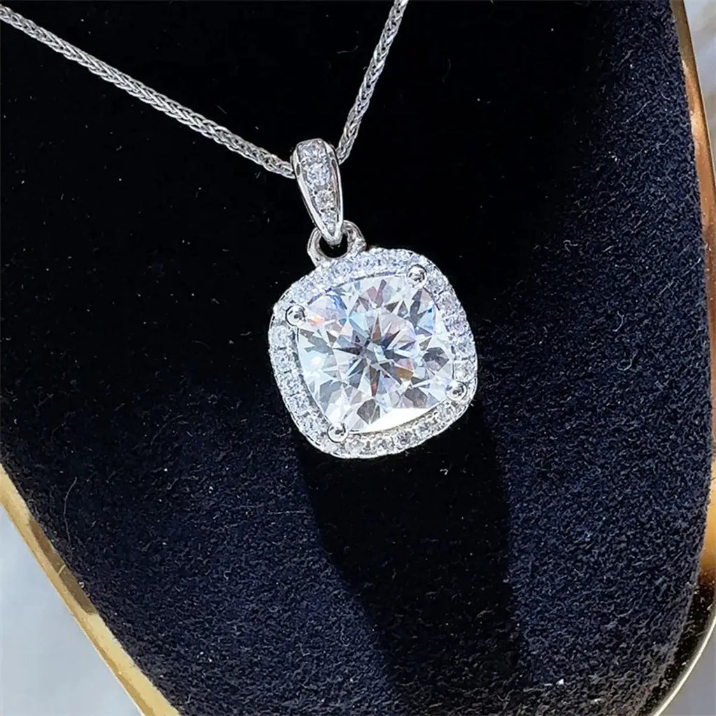 5 Carat Moissanite 925 Sterling Silver Necklace by Trendsi