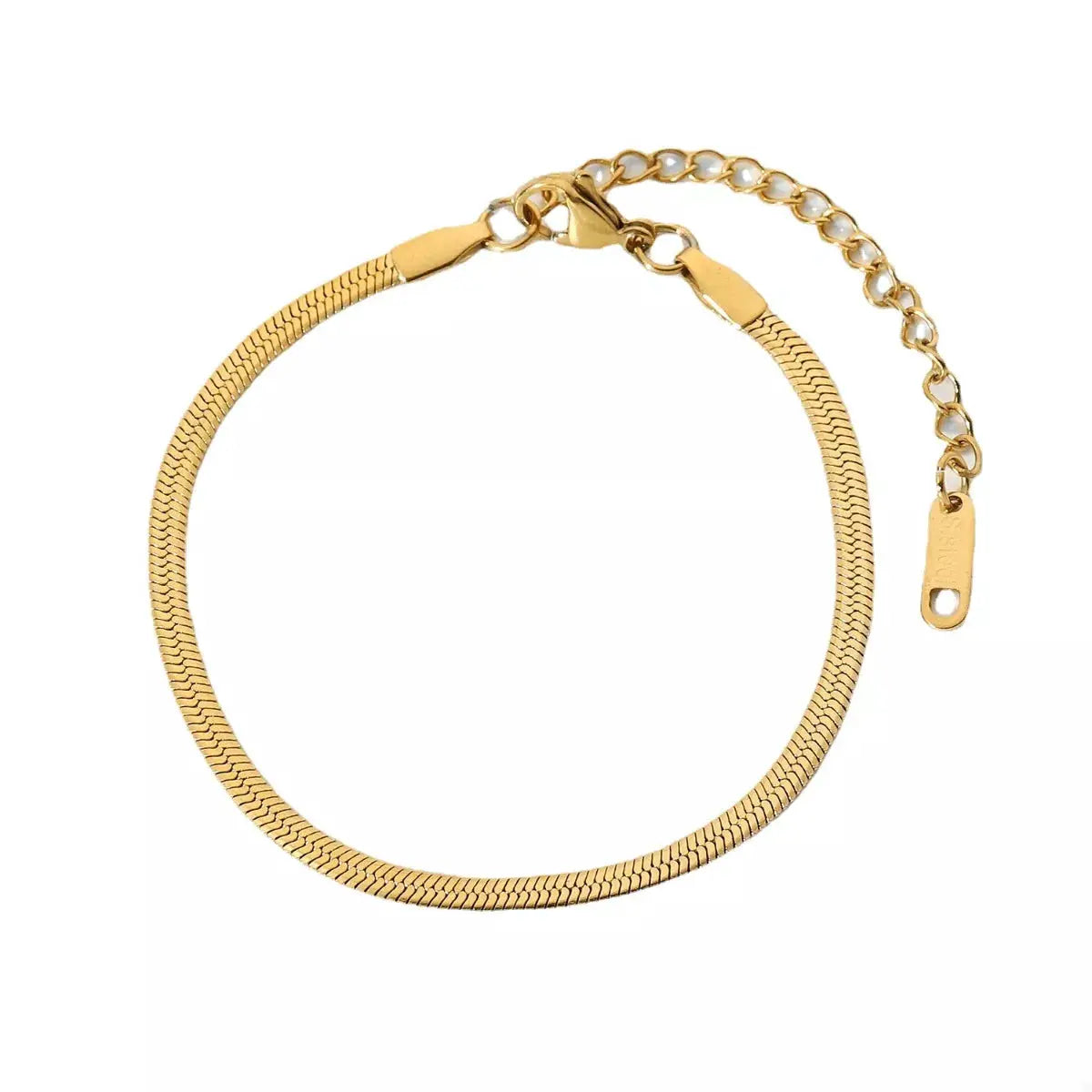 Stainless Steel Minimalist Chain Bracelet by Trendsi