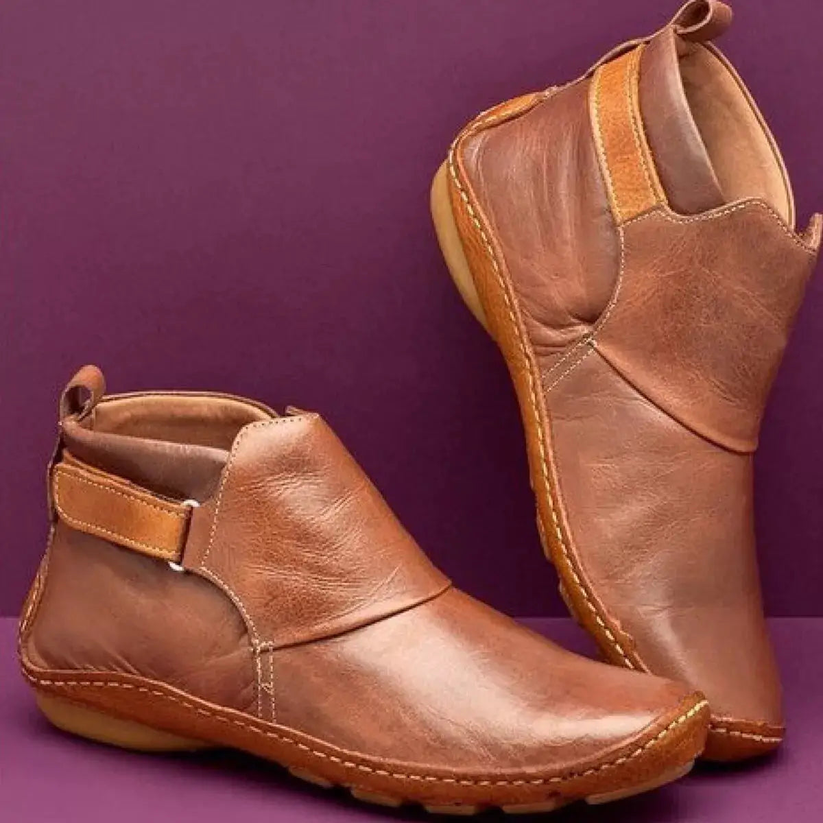 PU Leather Ankle Boots by Trendsi