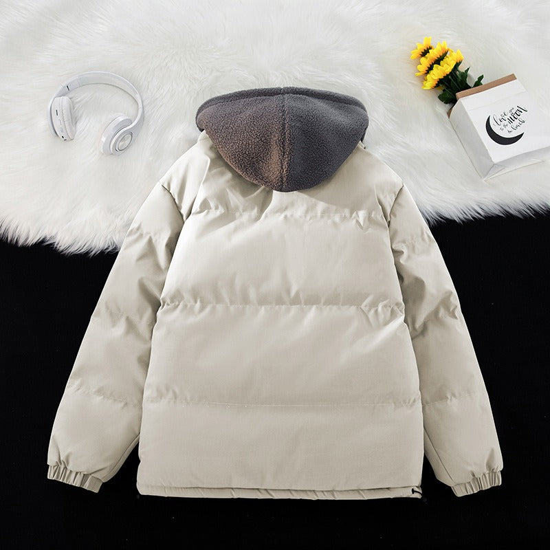 New Plus Size Cotton Coat Men Plus Thick Fashion Brand Winter Cotton Coat Hooded Cotton Coat