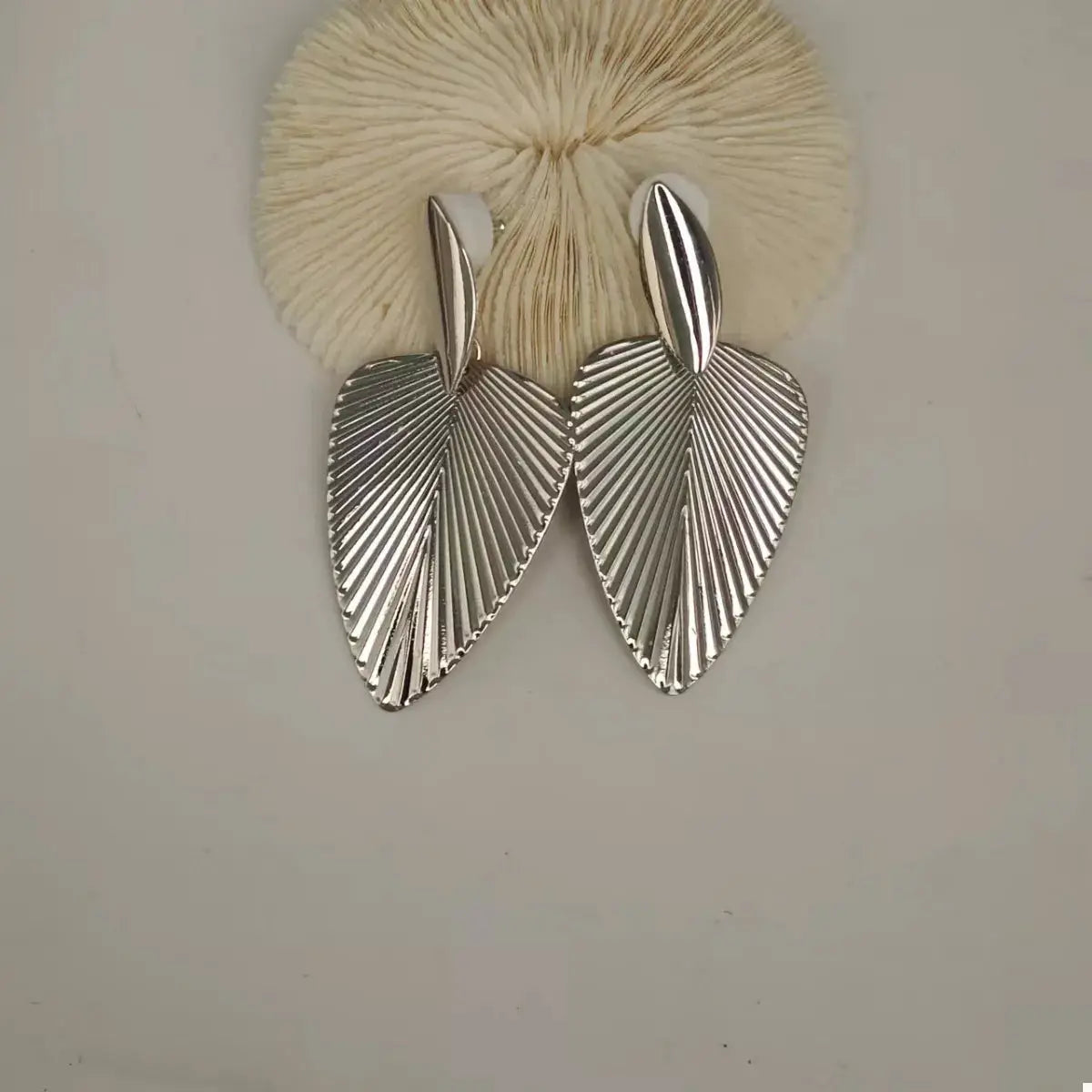 Leaf Shape Dangle Earrings by Trendsi