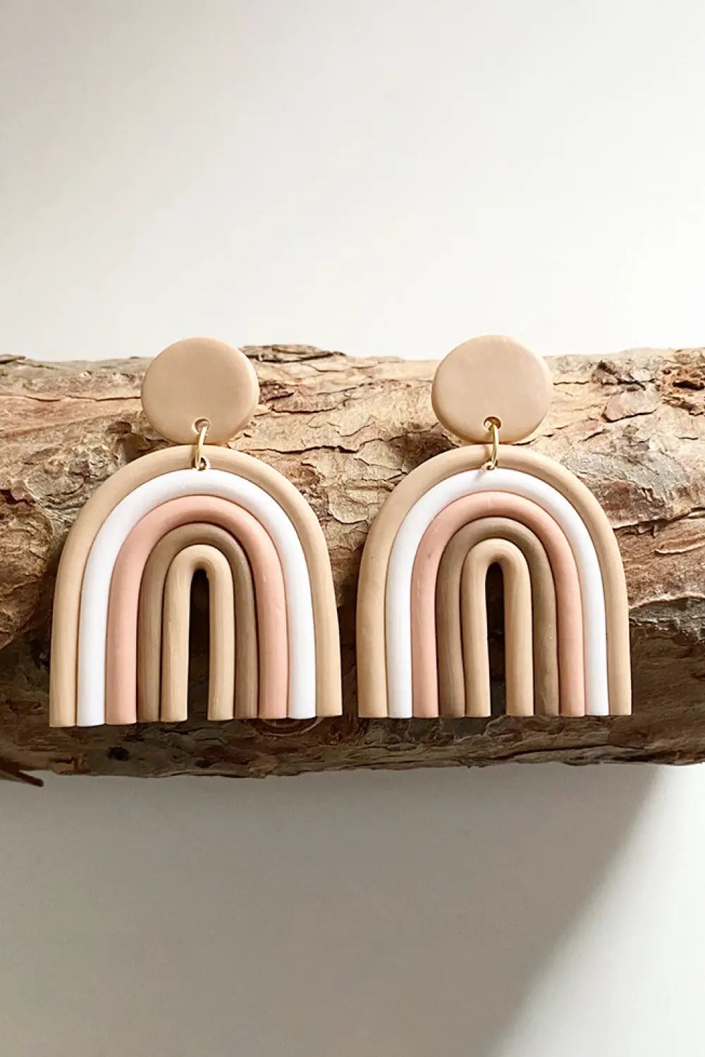 Rainbow Shape Dangle Earrings by Trendsi
