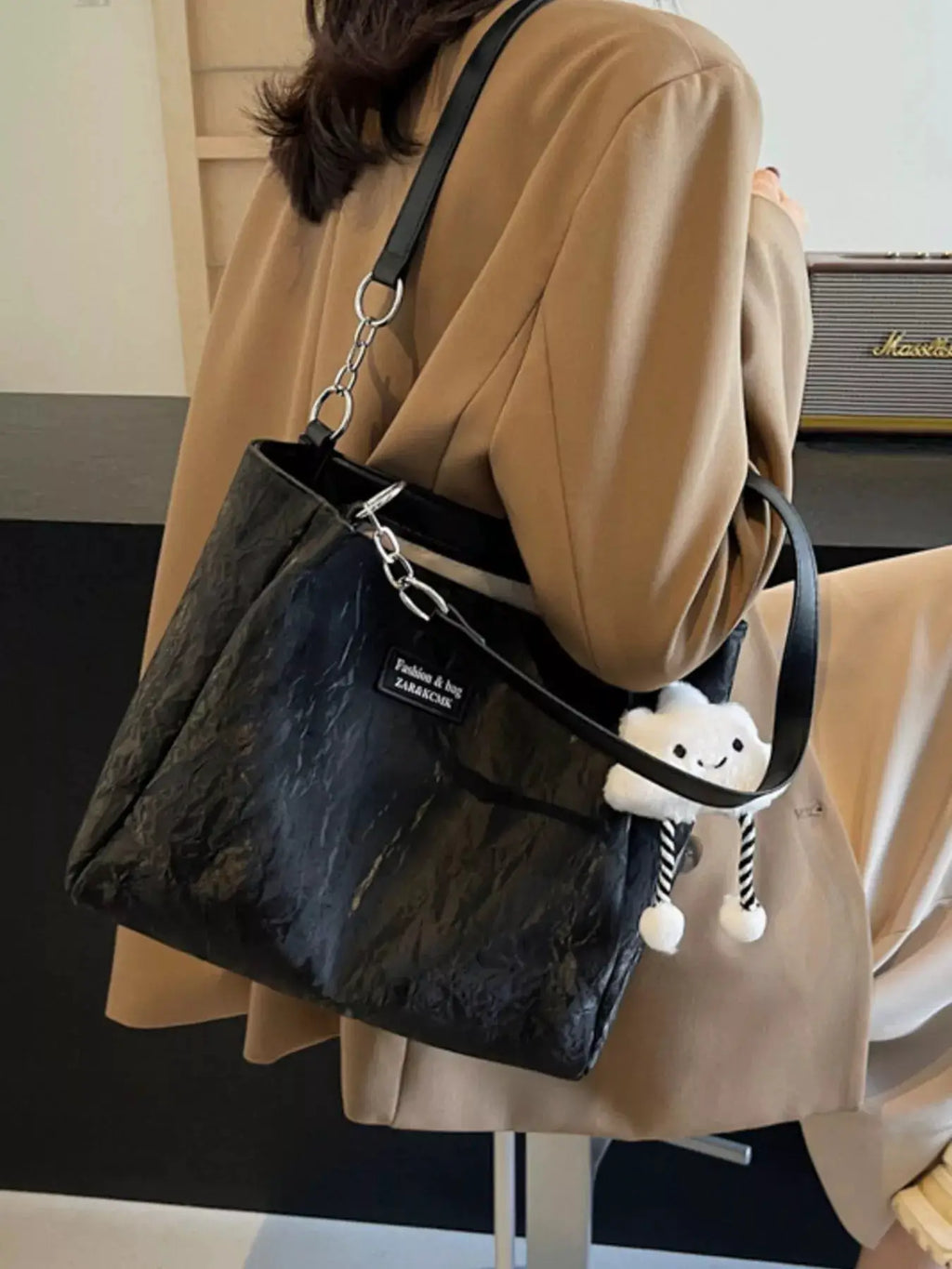 PU Leather Shoulder Bag by Trendsi
