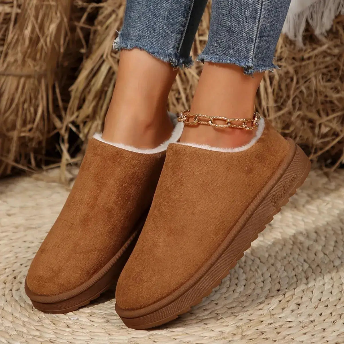 Round Toe Platform Boots by Trendsi