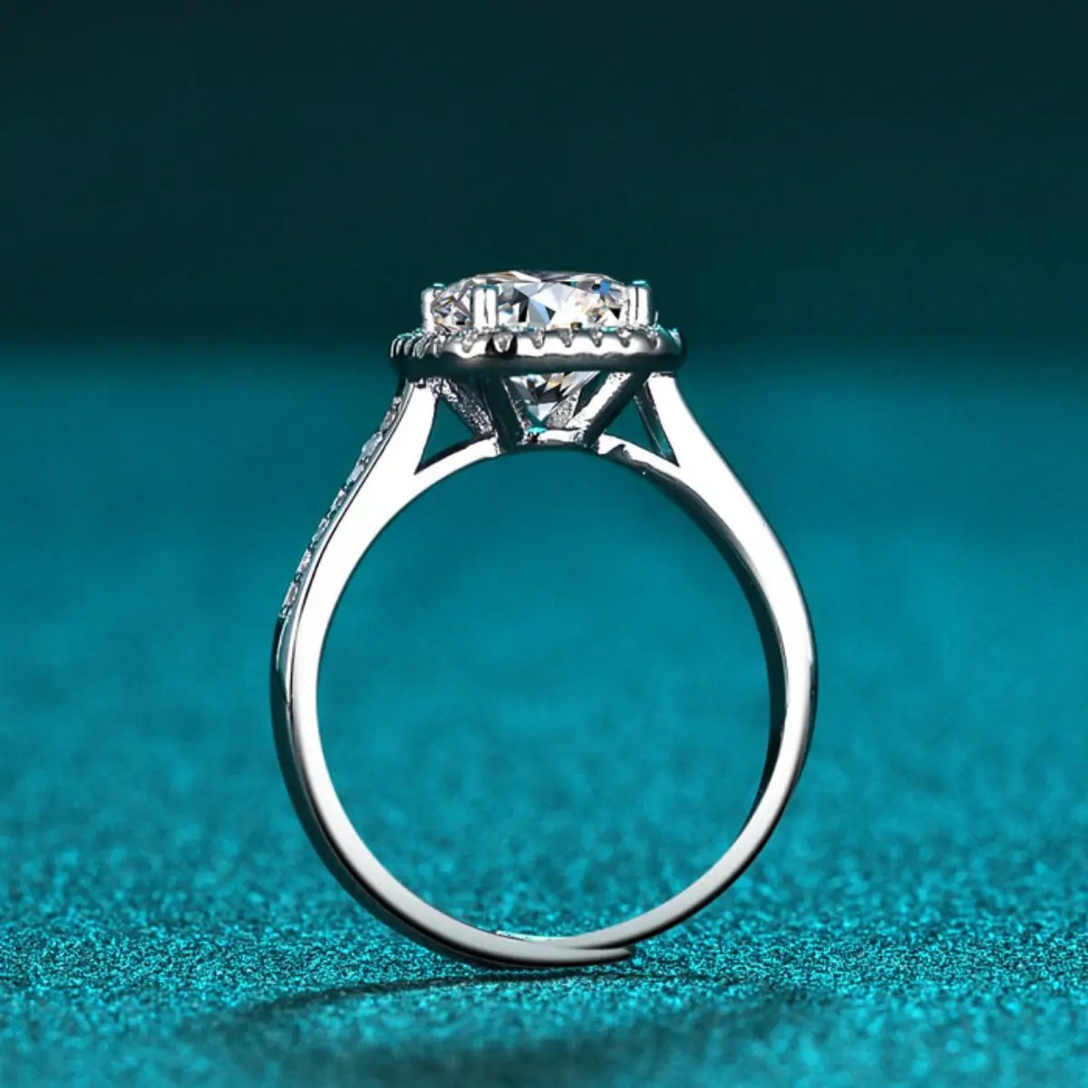 1 Carat Moissanite 925 Sterling Silver Ring by Trendsi