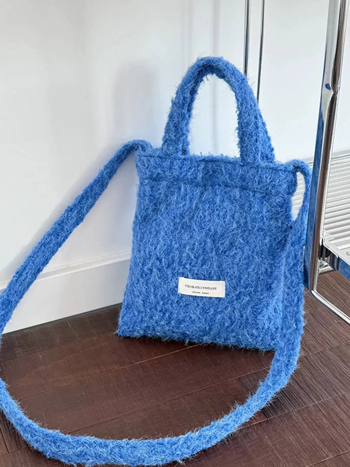 Solid Color Crossbody Bag by Trendsi