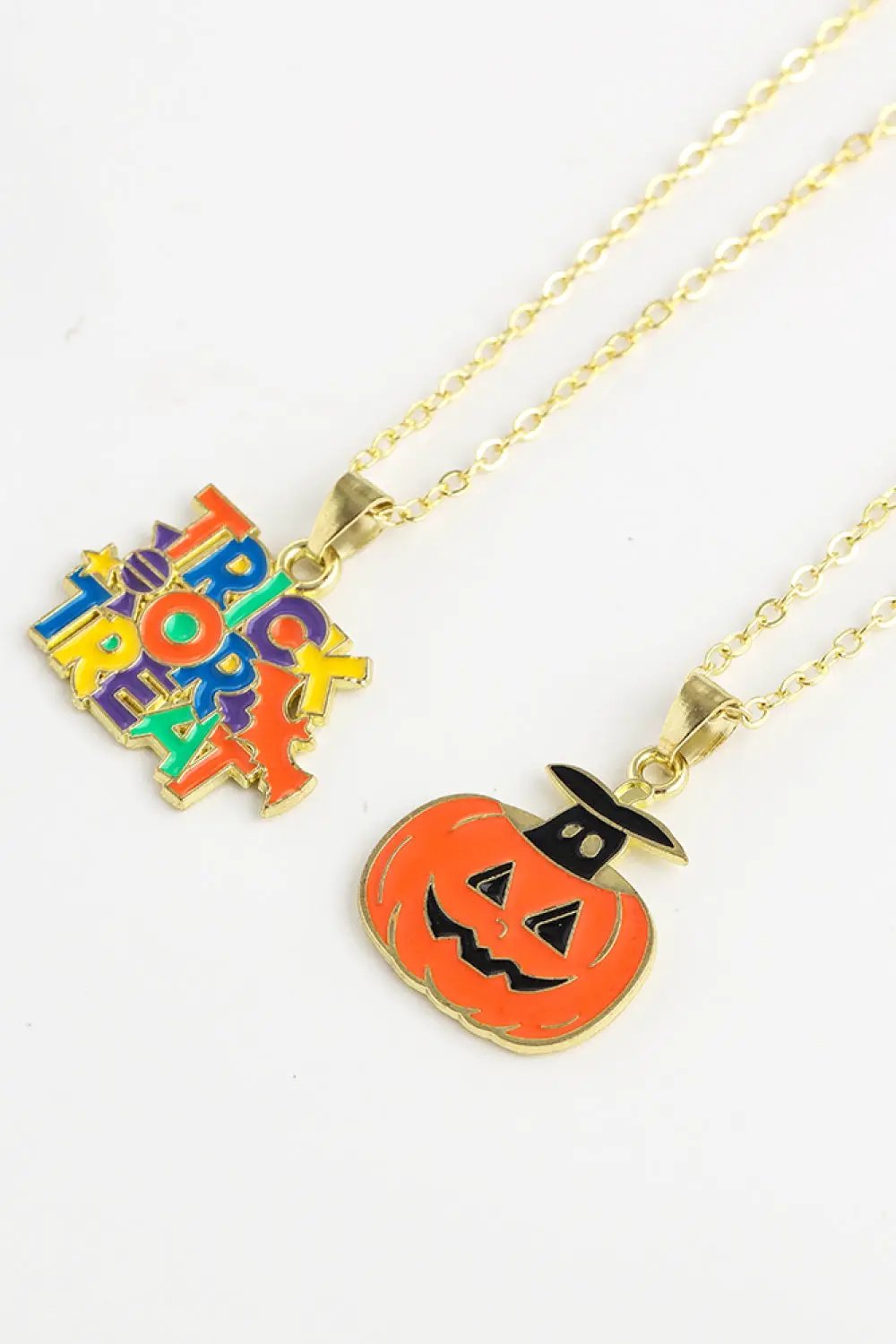 Two-Piece Halloween Theme Necklace Set by Trendsi