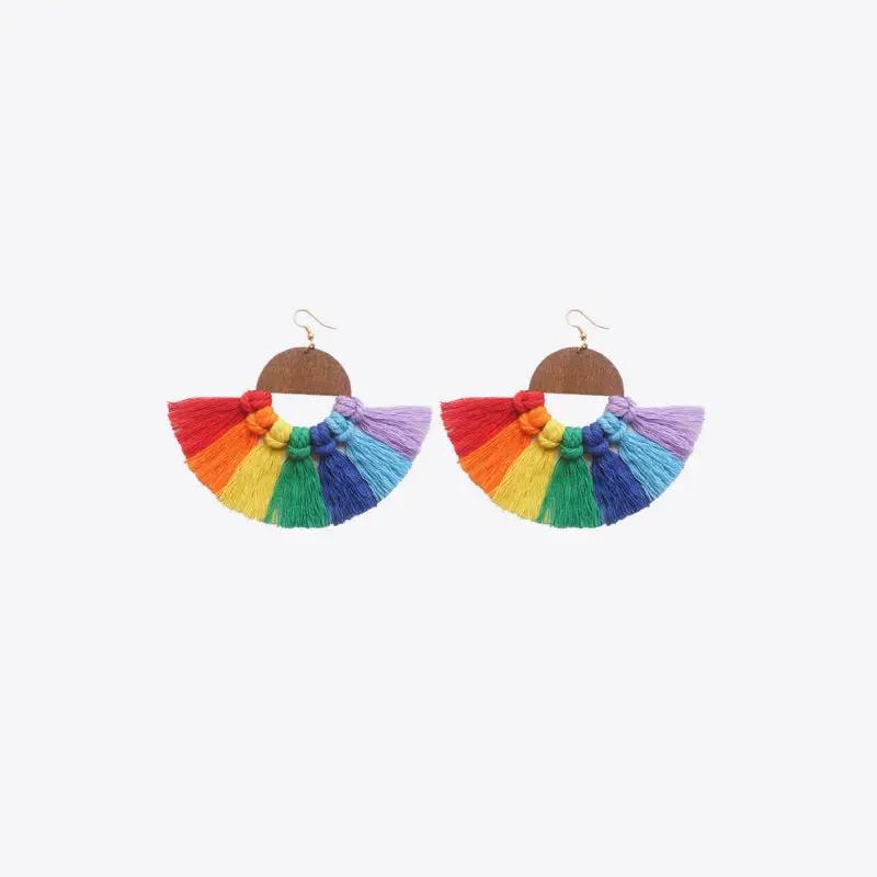 Tassel Detail Drop Earrings by Trendsi