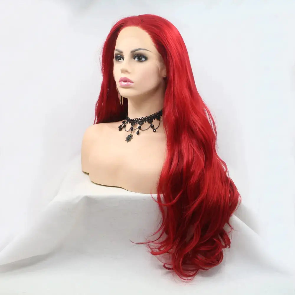 13*3" Lace Front Wigs Synthetic Long Wavy 24" 130% Density by Trendsi