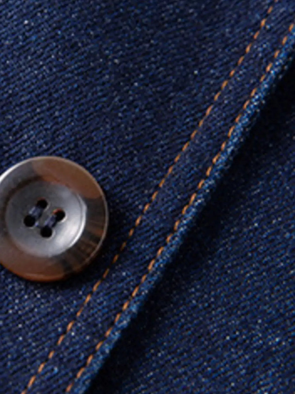 Men's Plus Size Classic Button Up Denim Blazer by Trendsi